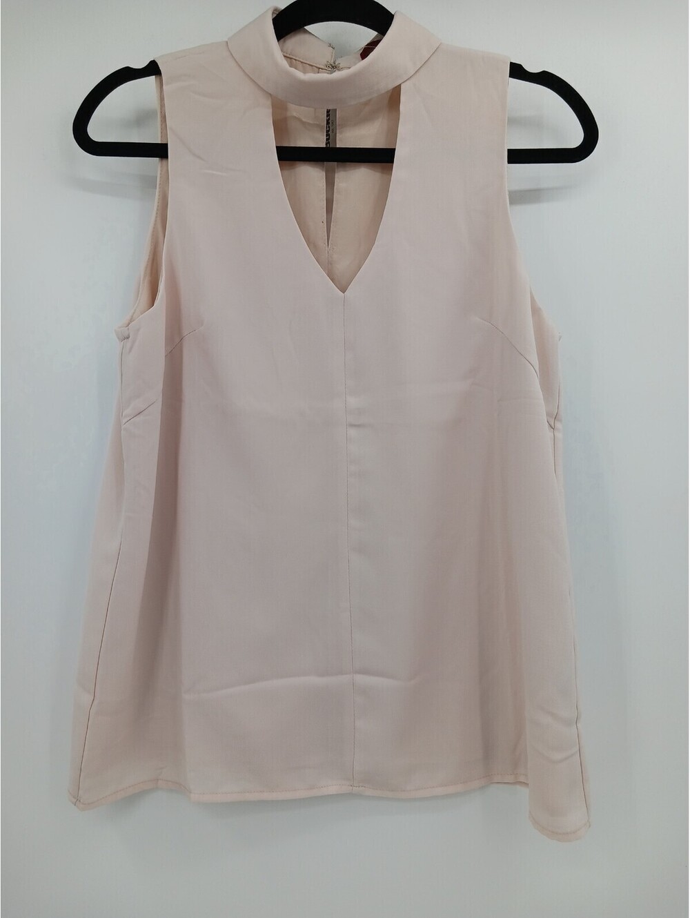 BKE Buckle Women's Blouse Small Pink Sleeveless Tank Top Collar NEW Casual NWT
